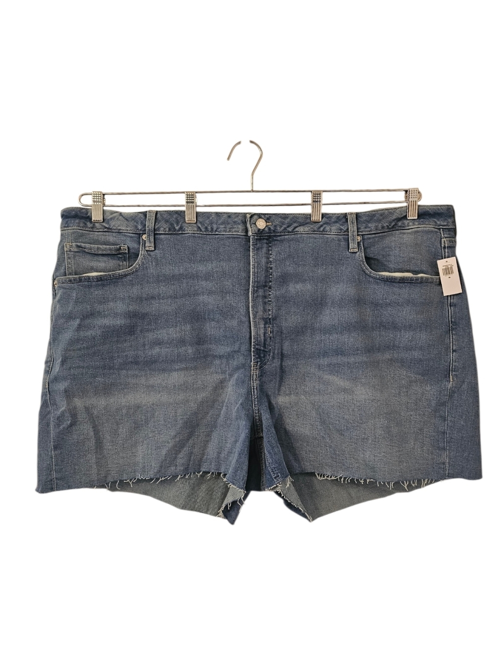 Blue Old Navy Women's High-Waisted O.G. Straight Denim Cut-Off Shorts